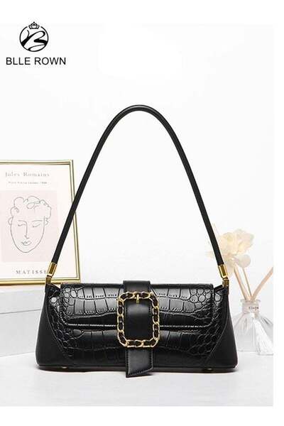BLLE ROWN Bags for Ladies Crocodile Pattern Handbag for Daily Use Stylish Wom...