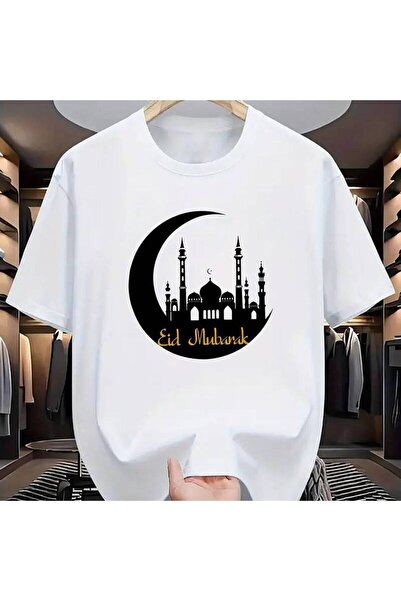 212Wear تي شيرت رجالي مريح بتصميم رمضاني - ياقة مستديرة، يتميز بتصميم معماري ...
