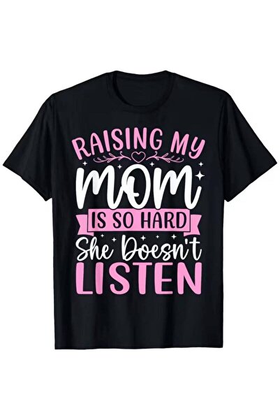 12 Teknoloji Men's Funny "Raise My Mom" T-Shirt, Humorous Family Gift, Casual...