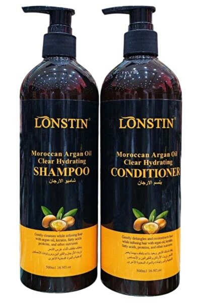 Lonstin Shampoo 500ml and Conditioner 500ml Moroccan Argan Oil Offer