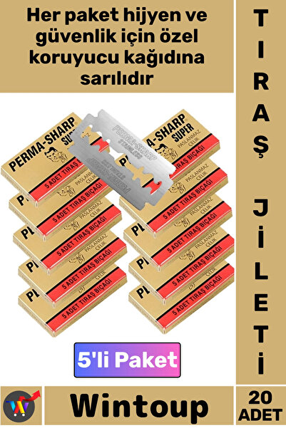 Wintoup # Lame de ras profesionale, tip frizer, din oțel inoxidabil, de calit...