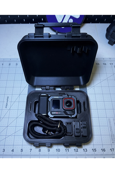 3D snaxx Insta360 Ace Pro 2 Uyumlu Kamera, Batarya ve Aksesuar Taşıma & Korum...