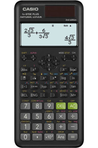 Casio Επιστημονική Αριθμομηχανή σε Μαύρο Χρώμα 1 τεμάχιο Κωδικός: FX-87DE Plu...