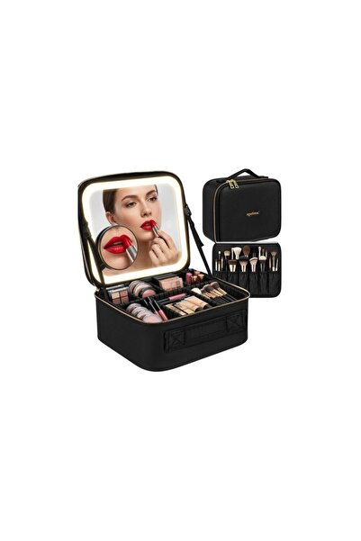 Soulima Trusă cosmetică cu LED și oglindă 27236
