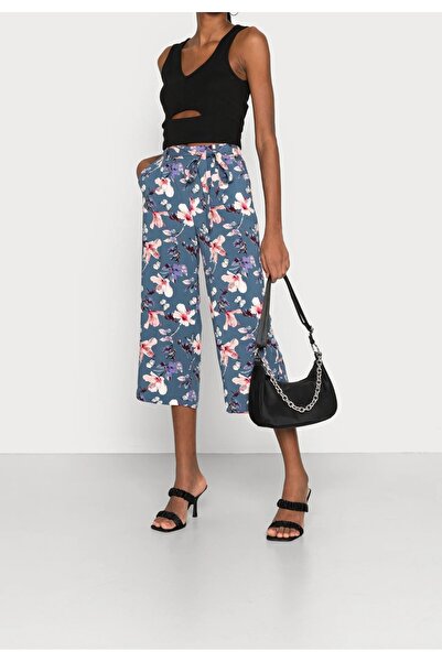ONLY Pantaloni Palazzo Dama ONLNOVA LUX cu Imprimeu Floral si Talie Inalta, M...