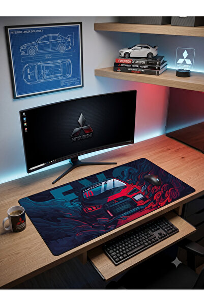 RUGRUMBA Lancer Evolution 70X 40X90Cm Gaming Player XL Large Size Stitched Ed...