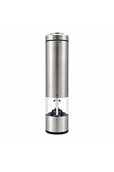 BRANDLESS Râșniță automată pentru condimente, inox, cu rezervor transparent