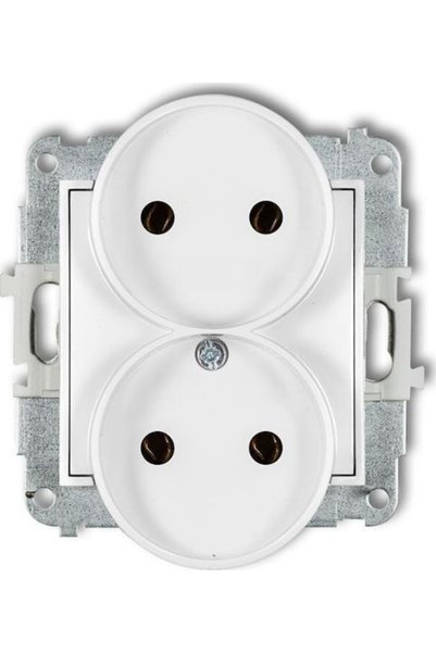 KARLIK Priză electrică albă 1 buc.