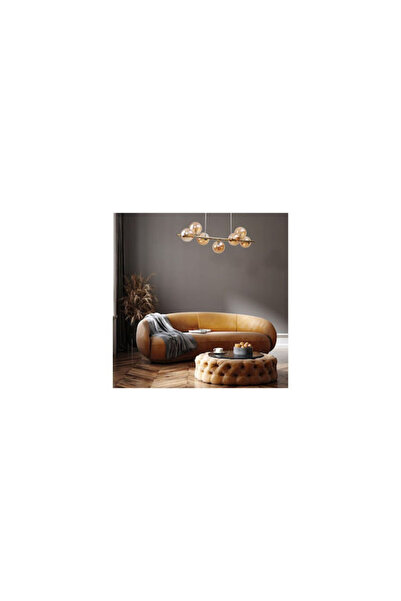 TK-Lighting TK Lighting Lustră suspendată Estera cu șină aurie pentru 7 becur...