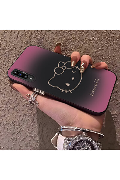 SLIMFELT Samsung Galaxy A50/A50S/A30S Uyumlu Sade Kedi Desenli Sert Kılıf, Dü...