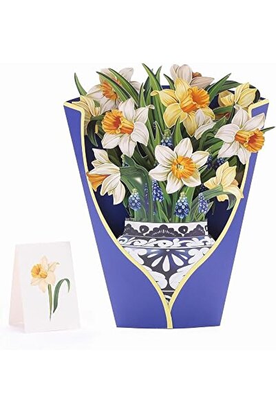 Arabest 3D Pop Up Flower Greeting Card, Blank Note With Envelope for Birthday...
