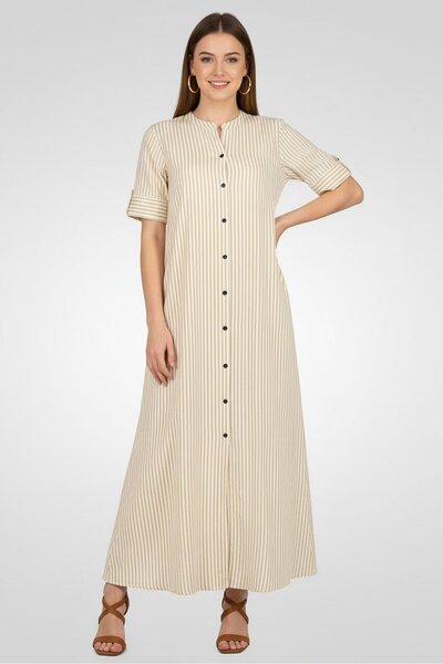 Epiphany Women Stripe Shirt Dress, Multicolor
