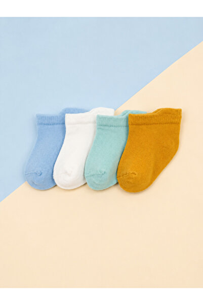 KARAMİLA Cotton Baby Booties Socks / Seamless Toe / Set of 4