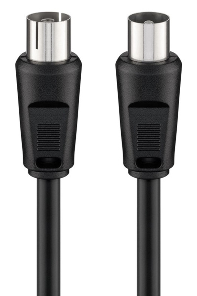 goobay καλώδιο κεραίας αρσενικό σε θηλυκό 11723, <70dB, CCS, 5m, μαύρο