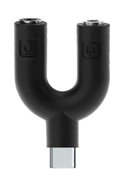 POWERTECH αντάπτορας USB-C σε 2x 3.5mm CAB-J052, μαύρος