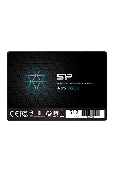 Silicon Power SSD A55 512GB, 2.5", SATA III, 500-450MB/s, 7mm