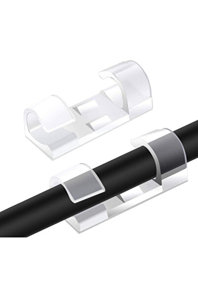 POWERTECH οργανωτής καλωδίων TIES-031, 3.3x1.3x1.2cm, διαφανές, 12τμχ