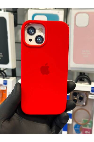 TAK Bİ KILIF iPhone 13 14 Uyumlu İç Kadife Kaplamalı Premium Silikon Kılıf So...