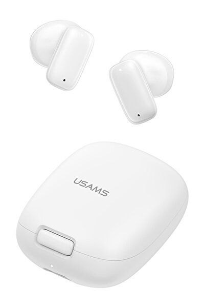 Usams earphones με θήκη φόρτισης ID25, TWS, Φ13mm, 30/230mAh, λευκά