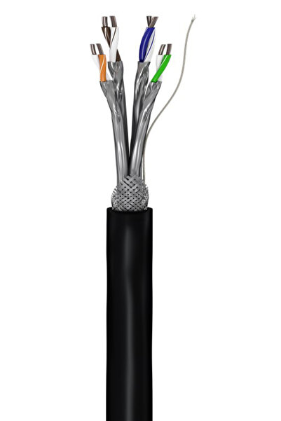 goobay καλώδιο δικτύου 57197, CAT 6 S/FTP, CCA, έως 40m, 100m, μαύρο