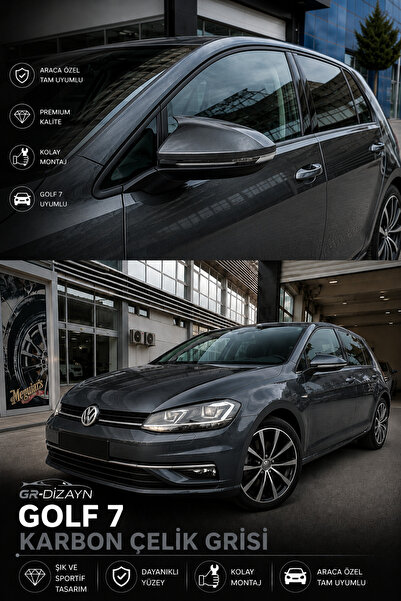 GR-Dizayn VOLKSWAGEN GOLF 7 2012+ ARACA ÖZEL BOYALI YARASA AYNA KAPAĞI A+ KAR...