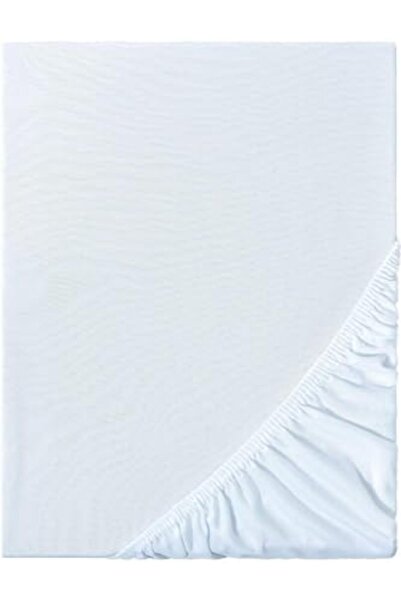 Yıldızan Ezgi Organic 100% Cotton Elastic Baby Sheet Wide Size Range White 60...