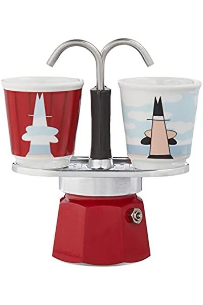Yıldızan Msa Shop - Mini Express Set: Stovetop Espresso Maker + 2 Cups - Magr...