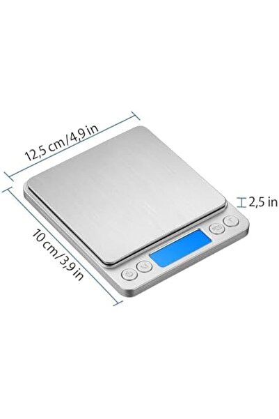 Yıldızan Msa Shop Digital Precision Scale – 3 Kg/0.1G Lcd Display, Transparen...