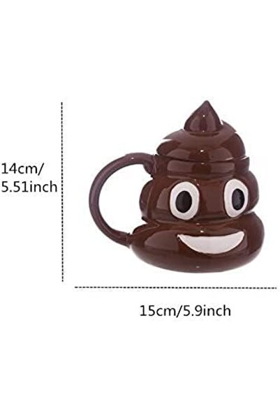 Yıldızan edl shop Senon Poo Kaka Emoji Kupa Bardak تصميم كوب هدية مزخرفة edl ...