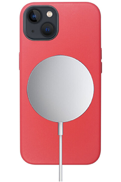 Vivid PU Leather MagSafe Θήκη Apple iPhone 13 - Red