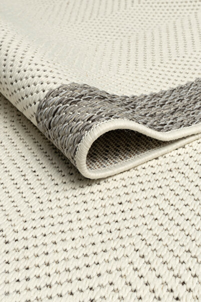 KİLİMİZ TEKSTİL Kolay Temizlenen Yıkanabilir Bordürlü Halı Lux Sisal Plus