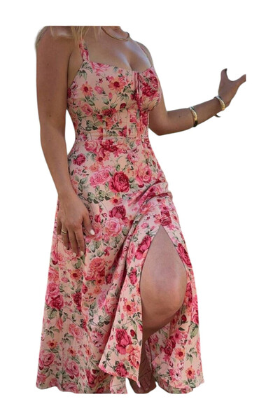 OEM Rochie dama, imprimeu floral, vara, marimea S