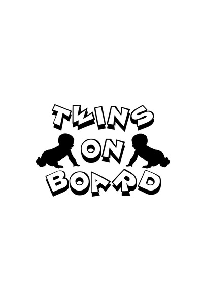 Amo-Stickers Baby On Board 36 25cm Alb