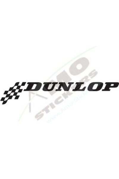 Amo-Stickers Sticker auto DUNLOP 25cm Gri inchis