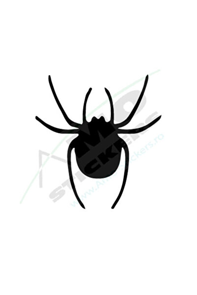 Amo-Stickers Αυτοκόλλητο αυτοκινήτου Αράχνη 2 25εκ. Λευκό