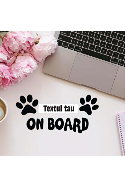 Amo-Stickers Куче на борда 25см Черен