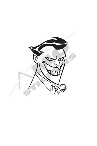 Amo-Stickers Стикер за кола Жокер 25см Черен