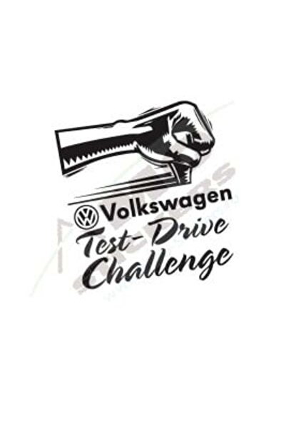 Amo-Stickers Sticker Volkswagen Test Drive 25cm Rosu