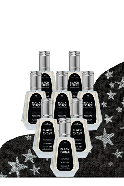 ALREHAB 8 قطع من عطر بلاك فورس 50 مل