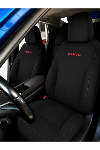 STİLİX GARAGE وسادة مقعد متوافقة مع سيارة سيفيك FC5 FB7 FD6 iES Vtec 2 باللون...