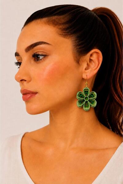 ROKH Women's Design Natural Handmade Wooden Authentic Earrings