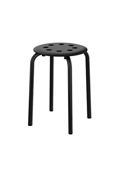 Danube Home Kenli Stool Light Weight Single Backless Chair PP+Metal Legs Mate...