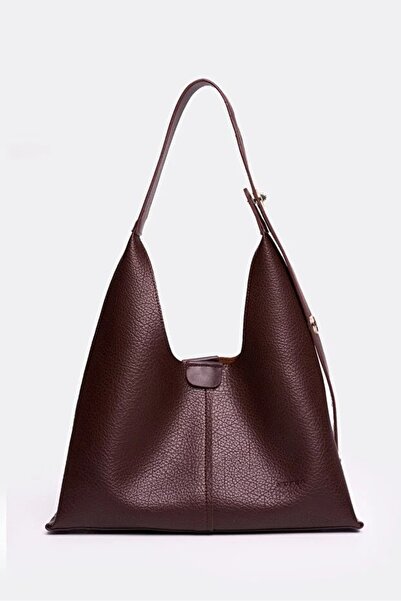 MORCA Women's Shoulder Bag – Stylish Daily Handbag with Magnet Closure in Brown