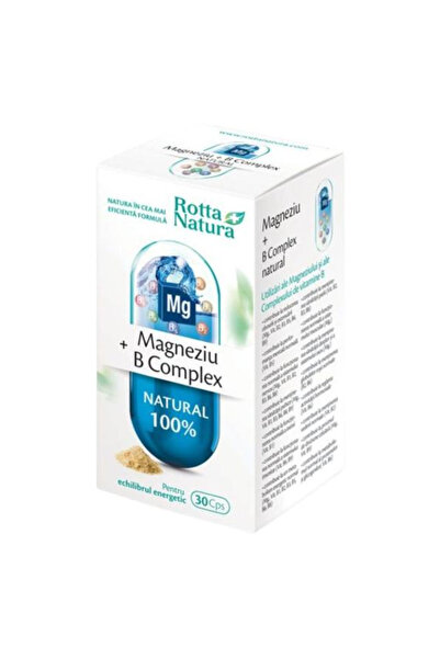 Rotta Natura Magneziu + B Complex Rotta Natura, 30 capsule