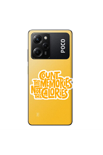 Other Xiaomi Poco X5 Pro Count the memories not the calories Transparent Sili...