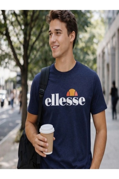 Ellesse ricou Barbati Ellesse, Clasic cu Maneca Scurta, Amestec Bumbac Premium