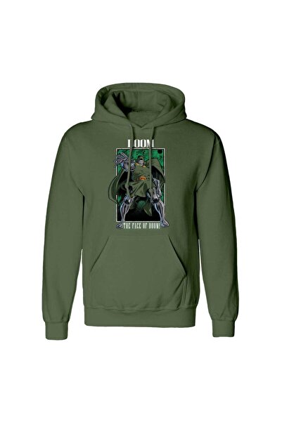 Heroes inc Hanorac Heroes inc, model Marvel, cu gluga, verde, S