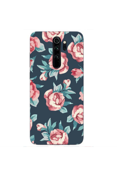Other Xiaomi Redmi Note 8 Pro Purple roses Transparent Silicone TPU Θήκη