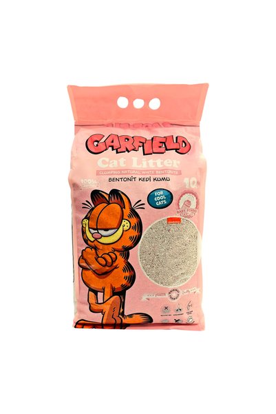 GARFIELD |   فضلات قطط فاخرة برائحة بودرة الأطفال 10 لتر |   رمل فائق التكتل سريع الامتصاص للتحكم في الروائح