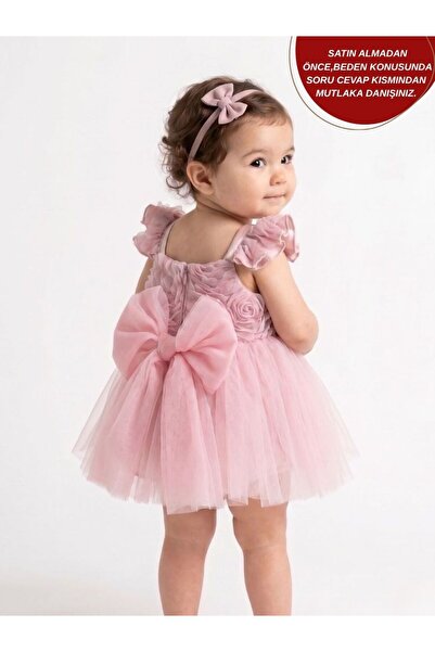 aysskids Bella Rose Detailed Holiday Special Day Baby Girl Romper